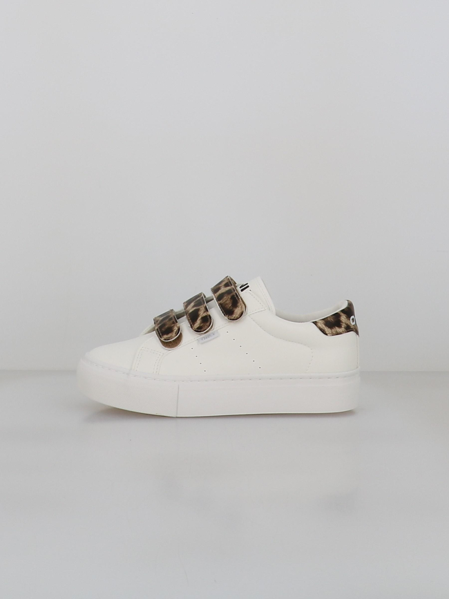 Baskets à scratch léopard donna blanc femme - Only