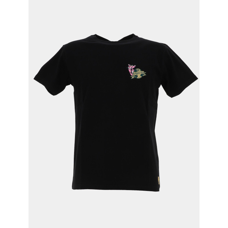 T-shirt patch world noir homme - Pullin