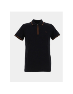 Polo col zippé gatwick bleu marine homme - Benson & Cherry