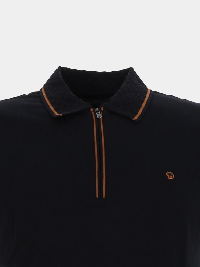 Polo col zippé gatwick bleu marine homme - Benson & Cherry