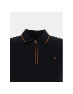 Polo col zippé gatwick bleu marine homme - Benson & Cherry