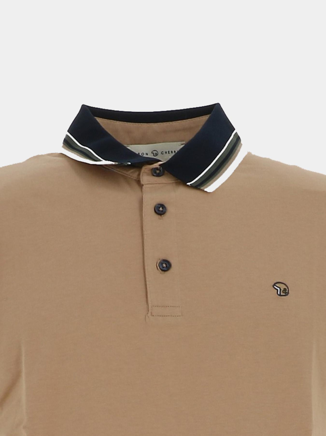 Polo classic gavroch marron homme - Benson & Cherry
