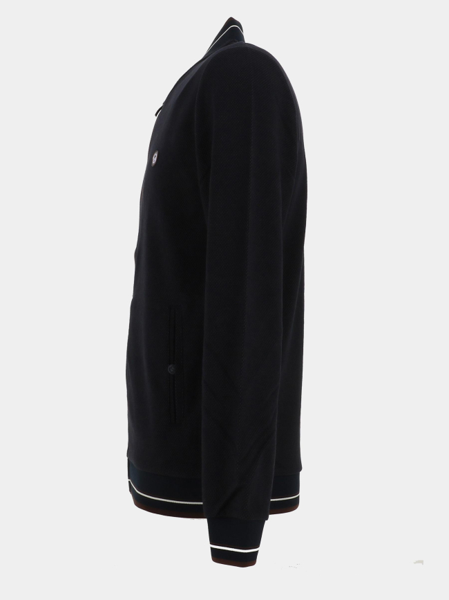 Gilet col teddy scoda bleu marine homme - Benson & Cherry