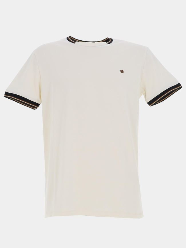 T-shirt uni tutin blanc homme - Benson & Cherry
