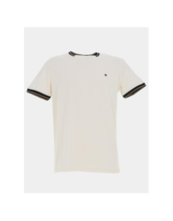 T-shirt uni tutin blanc homme - Benson & Cherry