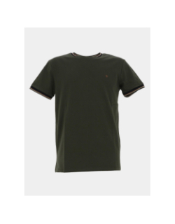 T-shirt uni tutin kaki homme - Benson & Cherry