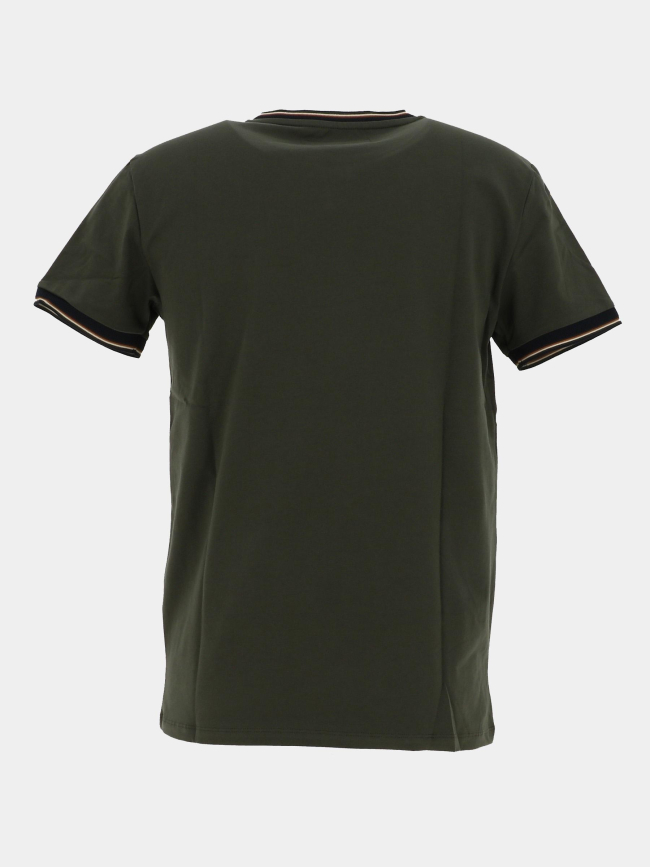T-shirt uni tutin kaki homme - Benson & Cherry