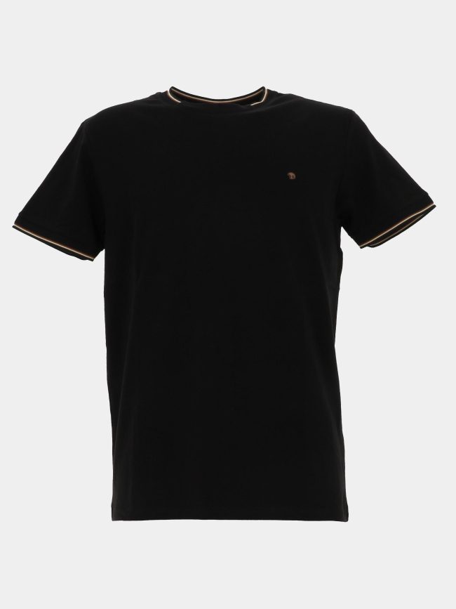 T-shirt uni tutin noir homme - Benson & Cherry