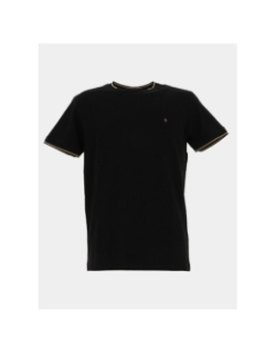 T-shirt uni tutin noir homme - Benson & Cherry