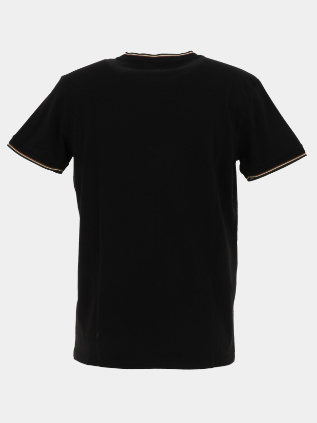 T-shirt uni tutin noir homme - Benson & Cherry