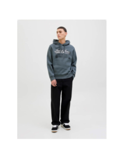 Sweat à capuche logo 25/26 gris homme - Jack & Jones