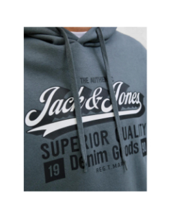 Sweat à capuche logo 25/26 gris homme - Jack & Jones