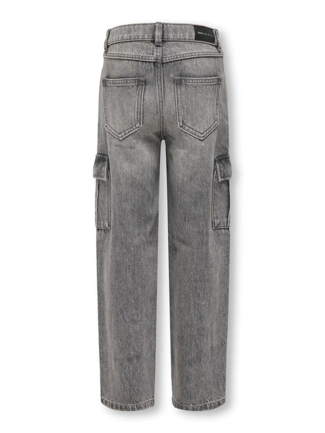 Jean cargo large harmony gris fille - Only