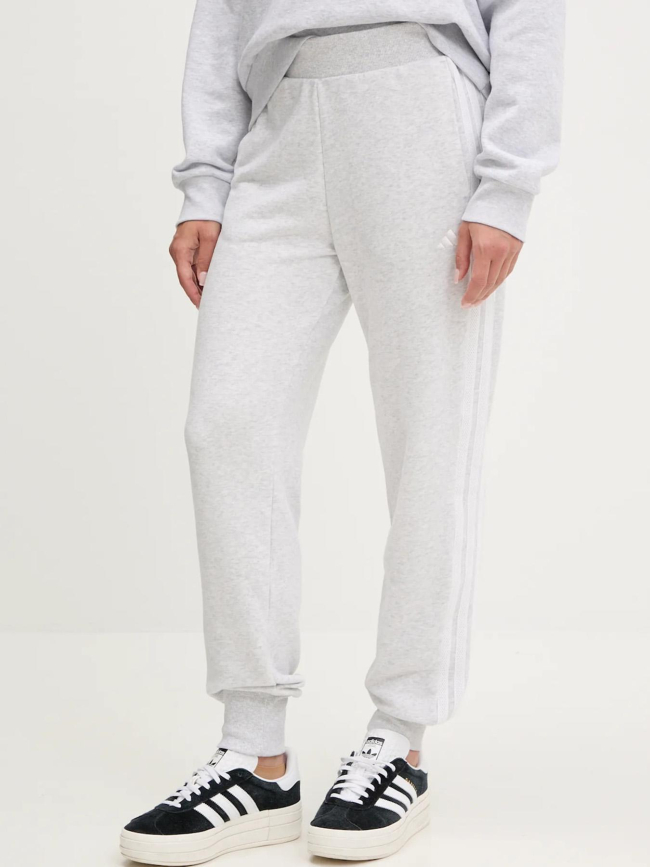 Jogging french terry logo gris chiné femme - Adidas