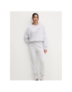 Jogging french terry logo gris chiné femme - Adidas