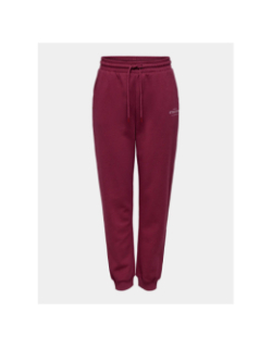 Jogging regular taille haute pica bordeaux femme - Only Play