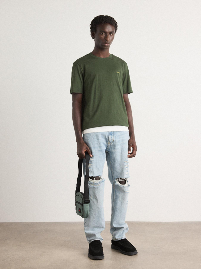 T-shirt dero vert foncé homme - Hugo