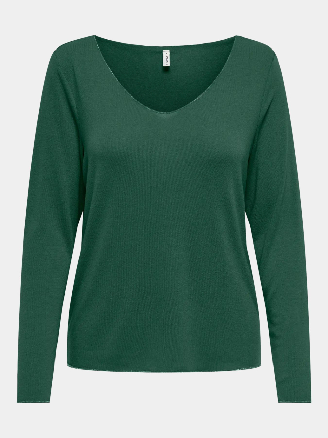 Pull fin uni hanna vert femme - Only