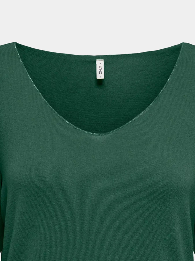Pull fin uni hanna vert femme - Only