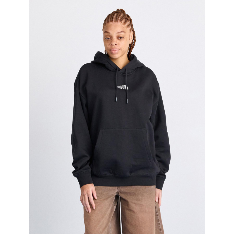 Sweat à capuche essential oversize noir femme - The North Face