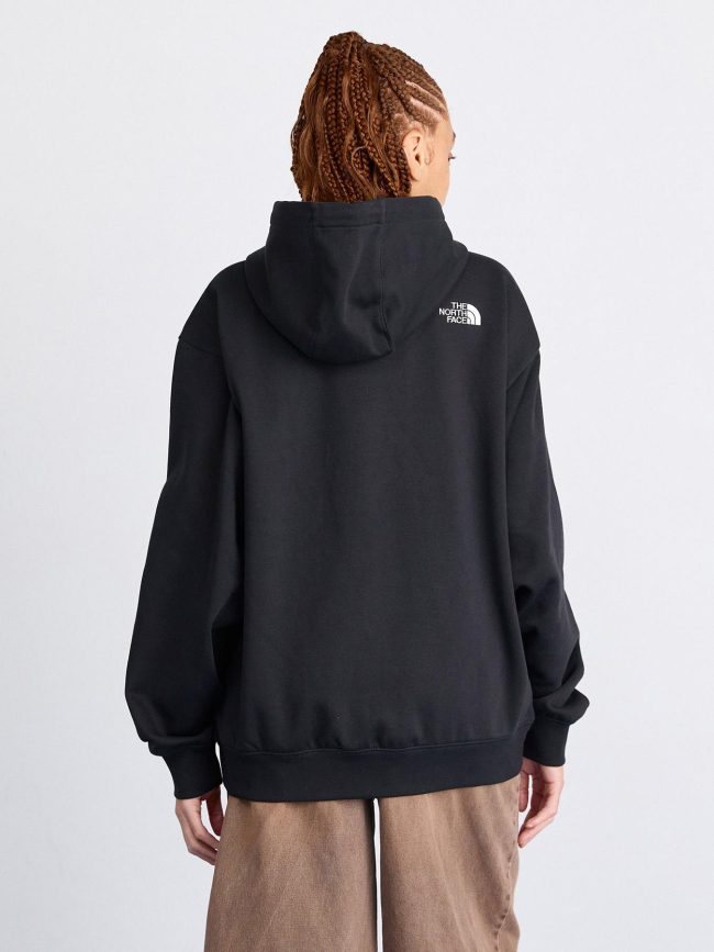Sweat à capuche essential oversize noir femme - The North Face