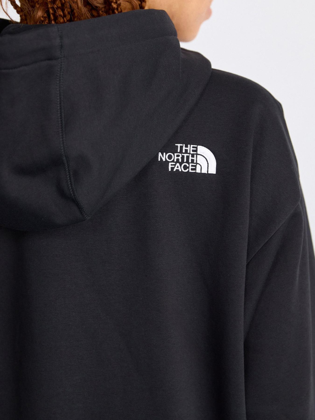 Sweat à capuche essential oversize noir femme - The North Face