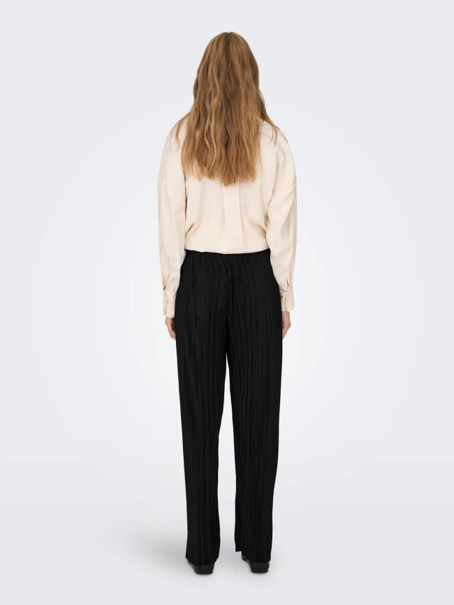 Pantalon plissé ample ravenna noir femme - Only
