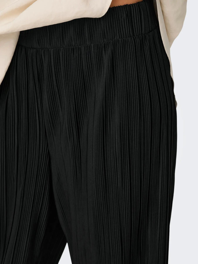 Pantalon plissé ample ravenna noir femme - Only