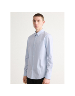 Chemise solid stretch slim bleu clair homme - Calvin Klein