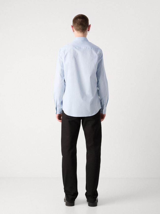 Chemise solid stretch slim bleu clair homme - Calvin Klein