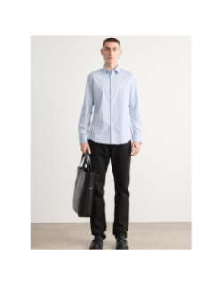 Chemise solid stretch slim bleu clair homme - Calvin Klein