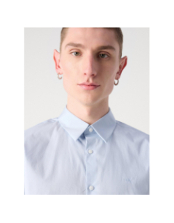 Chemise solid stretch slim bleu clair homme - Calvin Klein