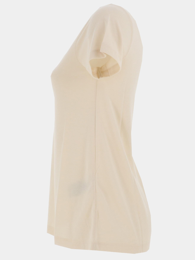 T-shirt col v pailleté dalila beige femme - Jdy