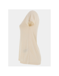 T-shirt col v pailleté dalila beige femme - Jdy