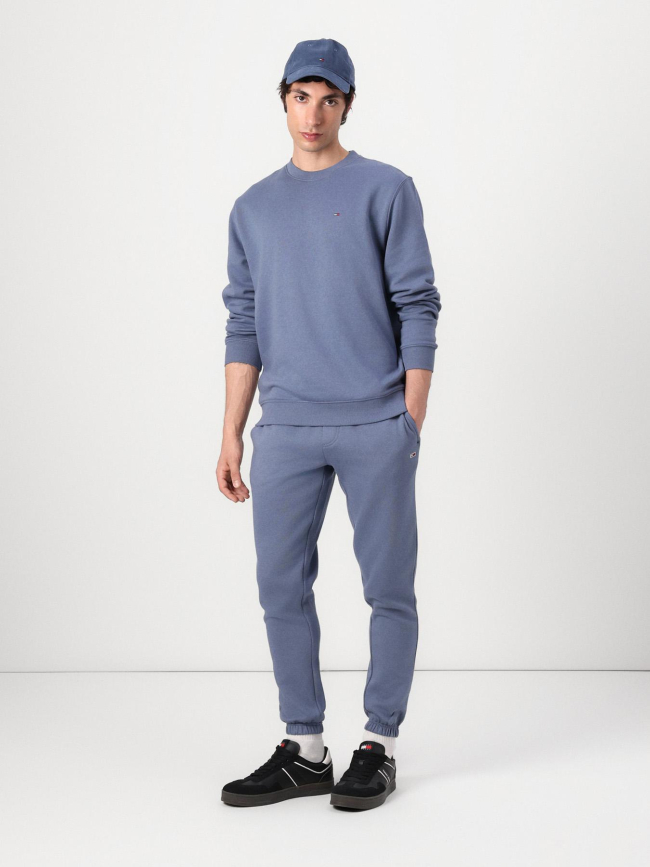 Sweat regular flag crew bleu homme - Tommy Jeans