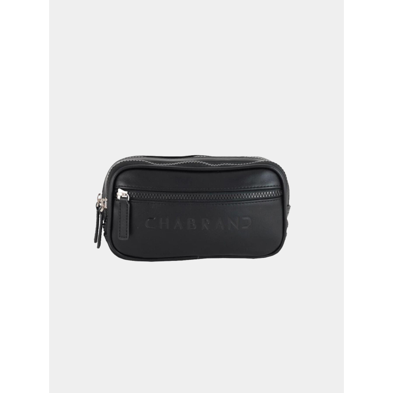 Sac banane à logo relief noir - Chabrand