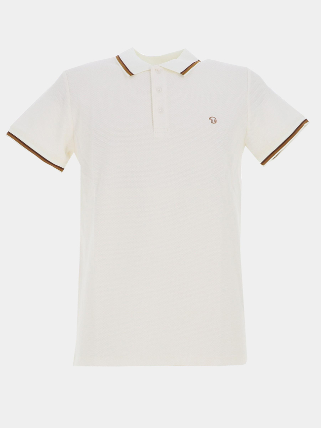 Polo gac uni blanc homme - Benson & Cherry