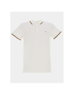 Polo gac uni blanc homme - Benson & Cherry