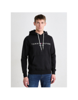 Sweat à capuche core logo noir homme - Tommy Hilfiger