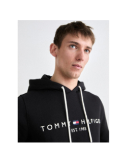 Sweat à capuche core logo noir homme - Tommy Hilfiger