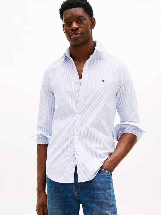 Chemise rayée heritage owford bleu homme - Tommy Hilfiger