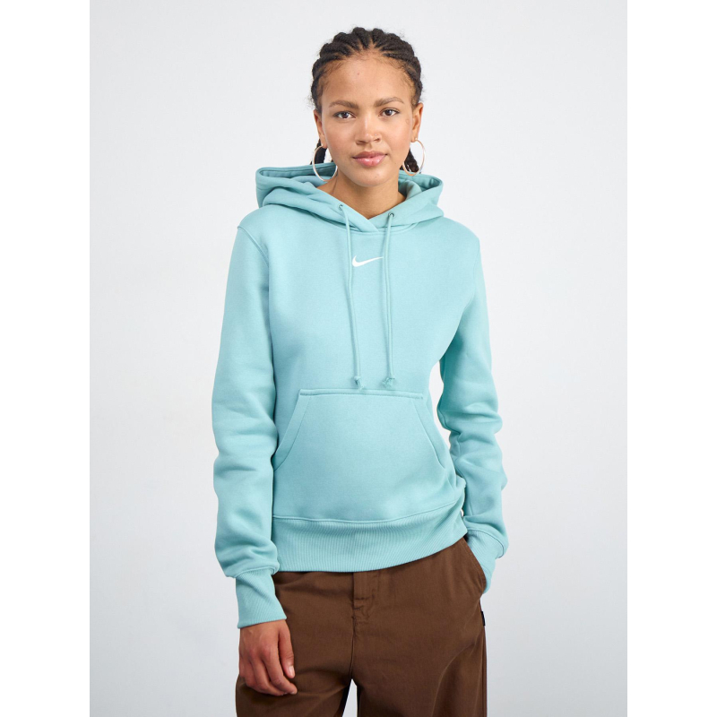 Sweat à capuche nsw phoenix fleece vert d'eau femme - Nike