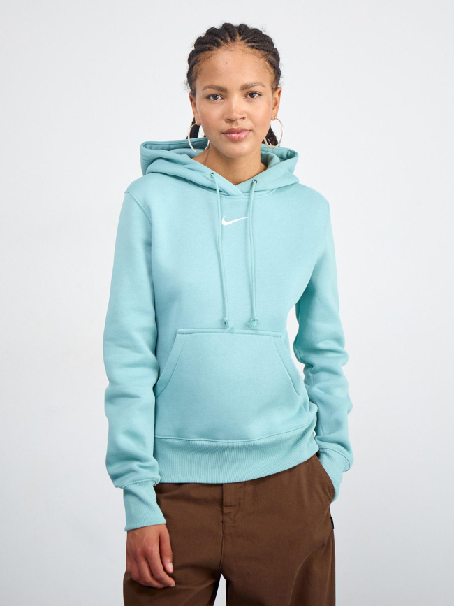 Sweat à capuche nsw phoenix fleece vert d'eau femme - Nike