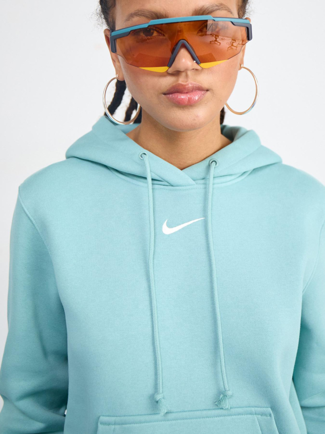 Sweat à capuche nsw phoenix fleece vert d'eau femme - Nike
