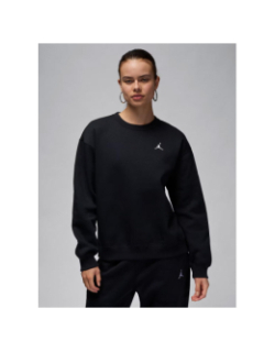 Sweat à col rond brooklyn fleece noir femme - Nike