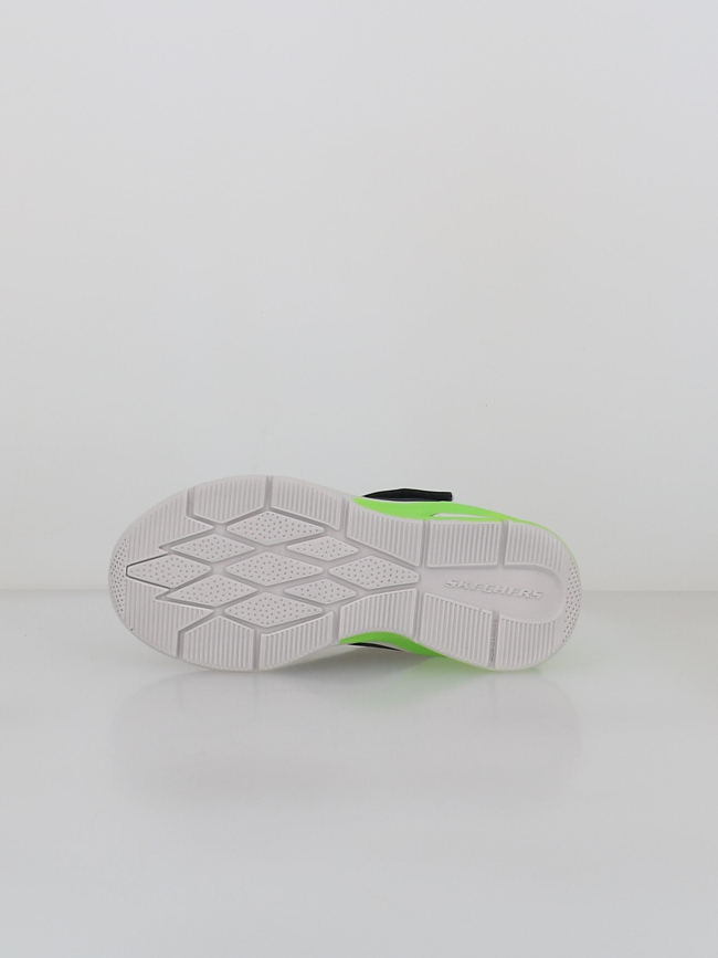 Baskets à scratch microspec max bleu marine enfant - Skechers