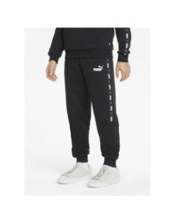 Pantalon jogging essential tape noir enfant - Puma