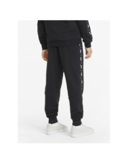 Pantalon jogging essential tape noir enfant - Puma