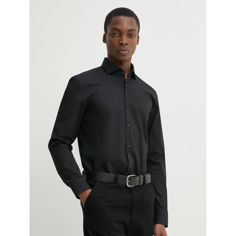 Chemise en coton kason noir homme - Hugo