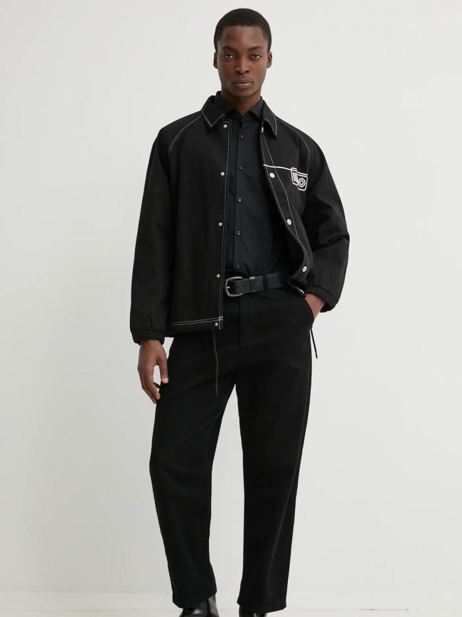 Chemise en coton kason noir homme - Hugo